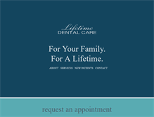 Tablet Screenshot of lifetimedentalcare.net